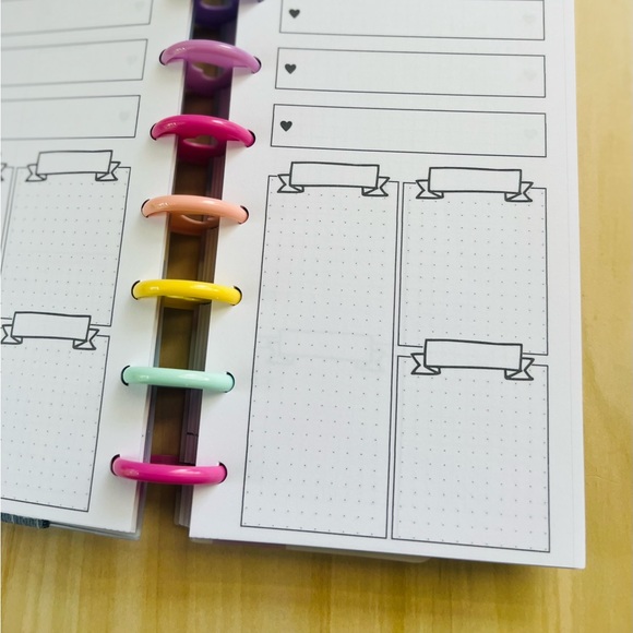 Skinny classic happy planner size daily layout  inserts - Picture 3 of 5